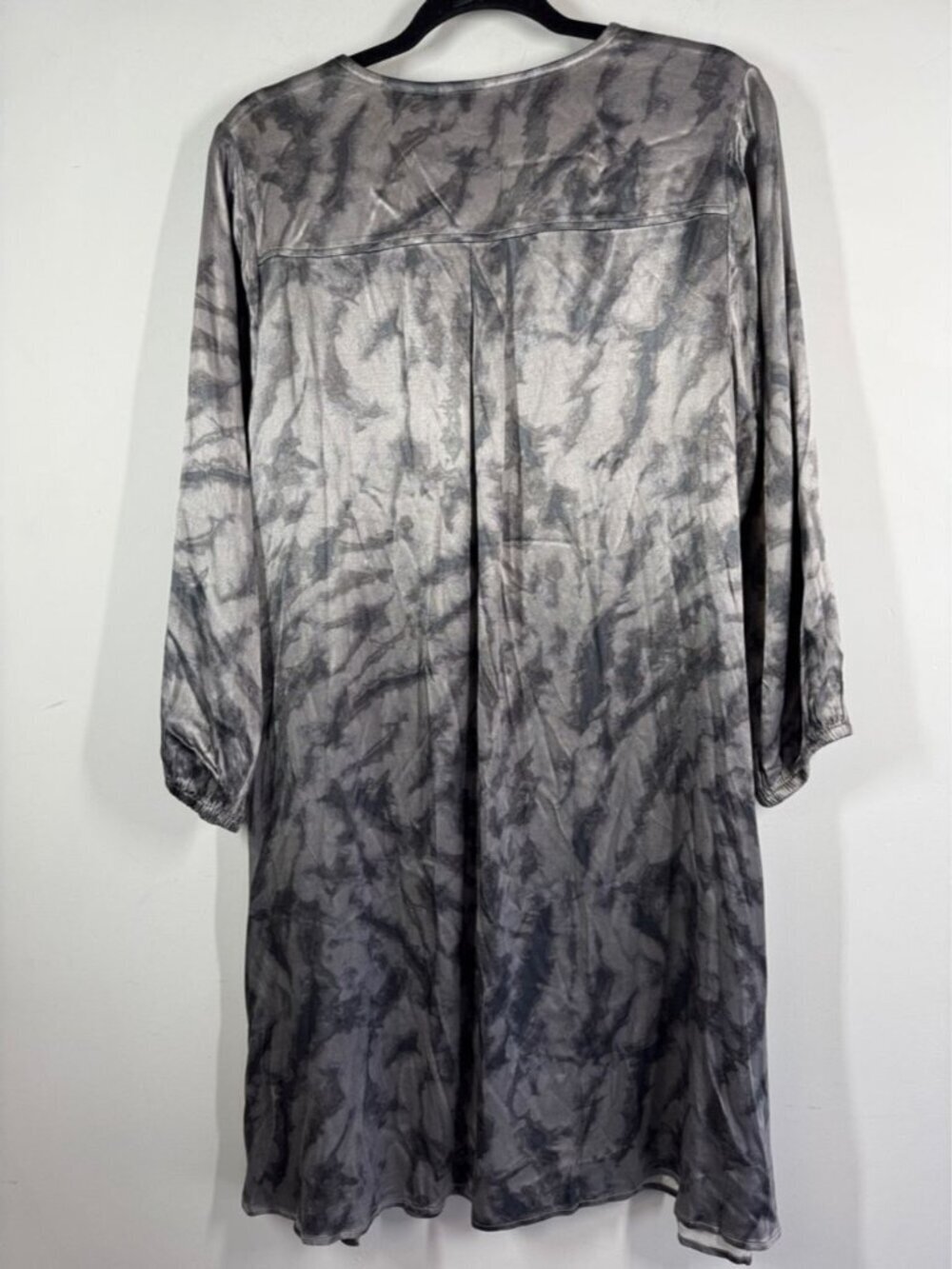 Culture Tie Dye Lace Dress Grey Black Medium Boho Chic Flowy Romantic Elegant - Picture 10 of 13